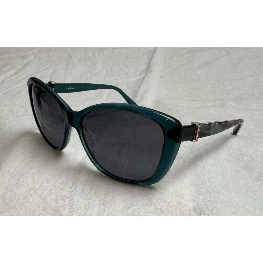 Bebe Sunglasses BB7141 MISS MISCHIEVOUS 001 JET‎ Black Cat Eye FRAMES ONLY